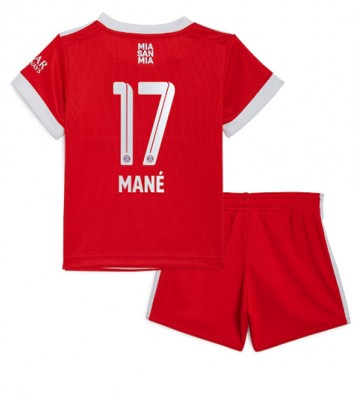 Bayern Munich Sadio Mane #17 Hjemmedraktsett Barn 2022-23 Kortermet (+ Korte bukser)